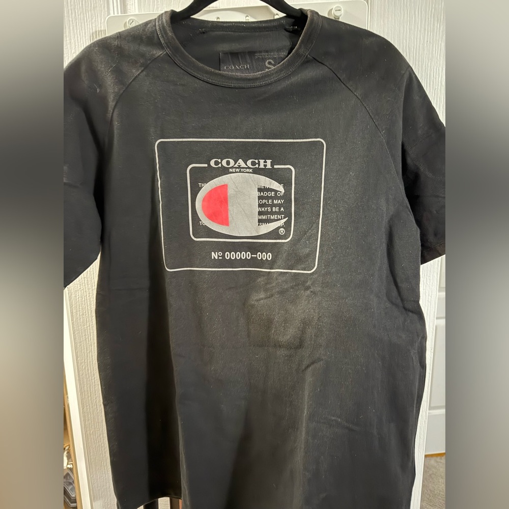 Coach x Champion Black Collaboration Tee